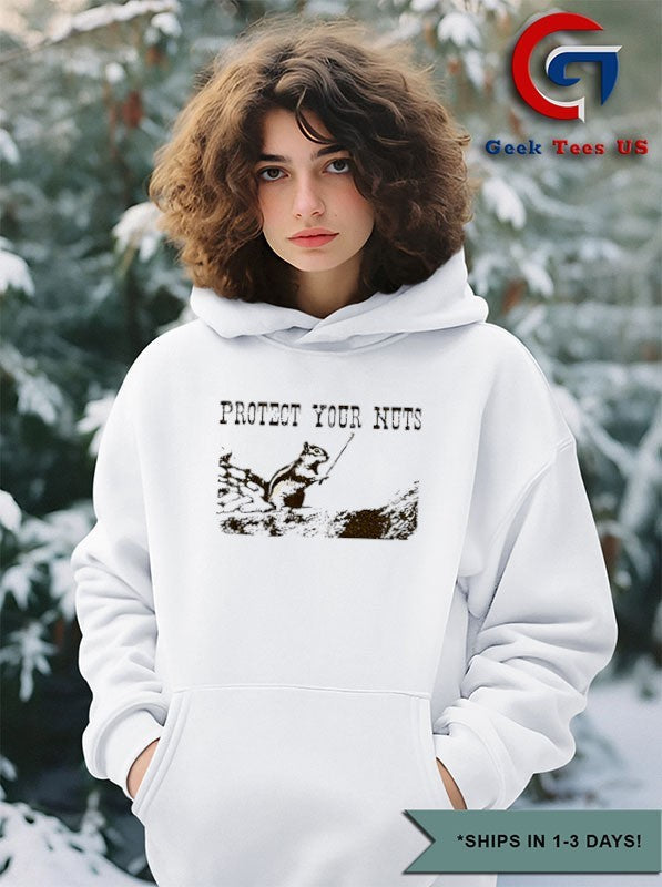 Bored To Death Ray Hueston Squirrel Protect Your Nuts shirt Unisex , , , Long Sleeve Tee