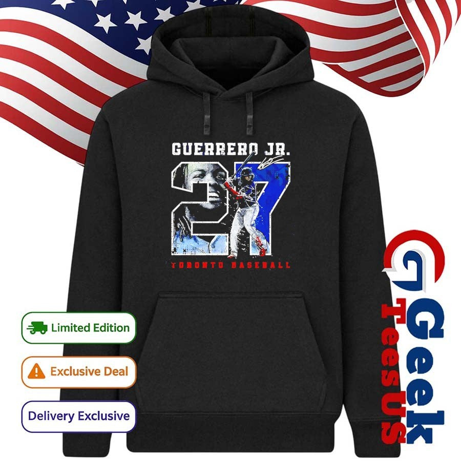 Born Ready Vladimir Guerrero Jr. 27 Toronto Blue Jays baseball 2025 signature shirt Unisex , , , Long Sleeve Tee