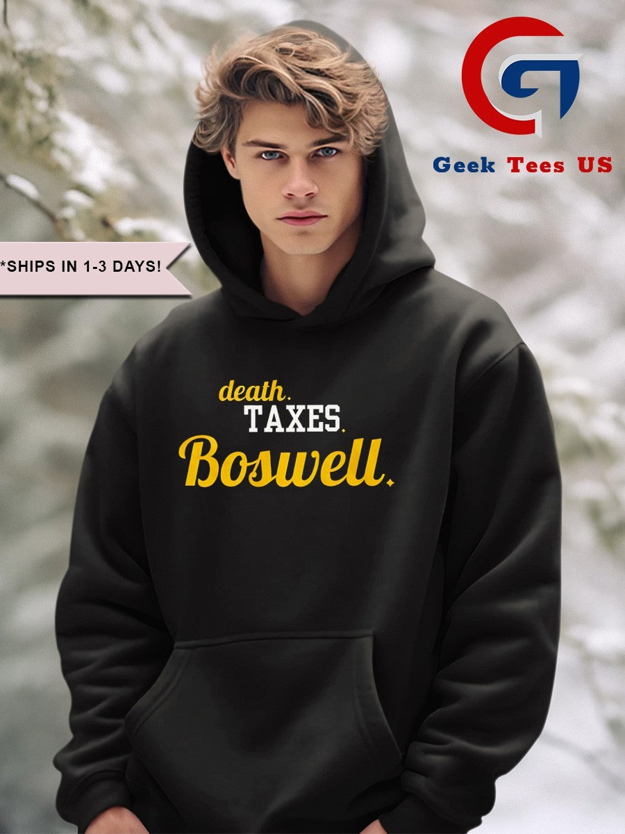 Boswell Guaran Pittsburgh Football Death Taxes Boswell shirt Unisex , , , Long Sleeve Tee