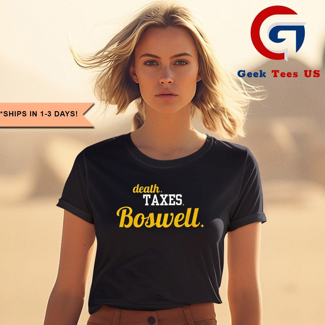 Boswell Guaran Pittsburgh Football Death Taxes Boswell shirt Unisex , , , Long Sleeve Tee