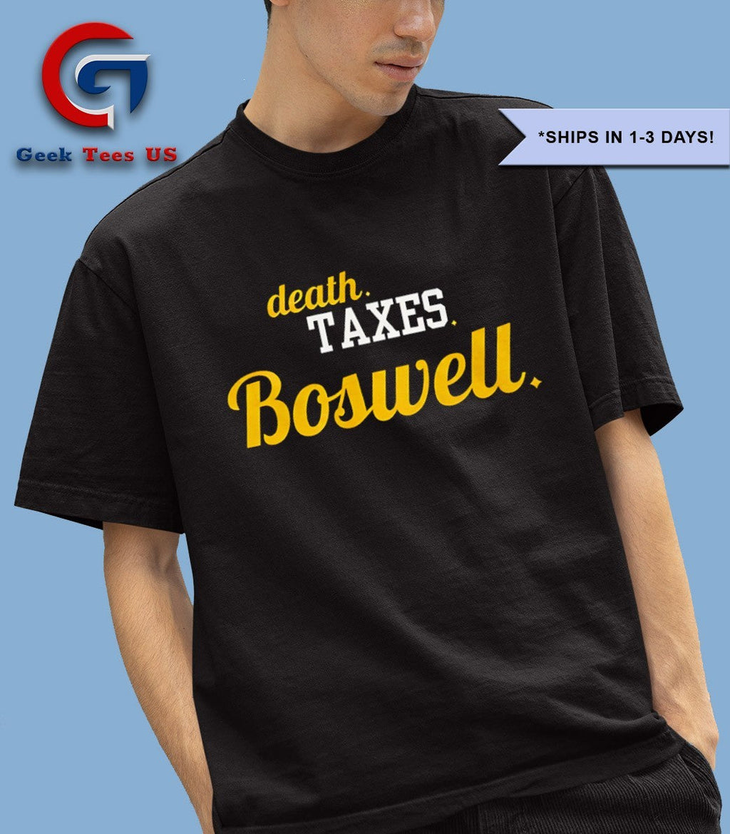 Boswell Guaran Pittsburgh Football Death Taxes Boswell shirt Unisex , , , Long Sleeve Tee