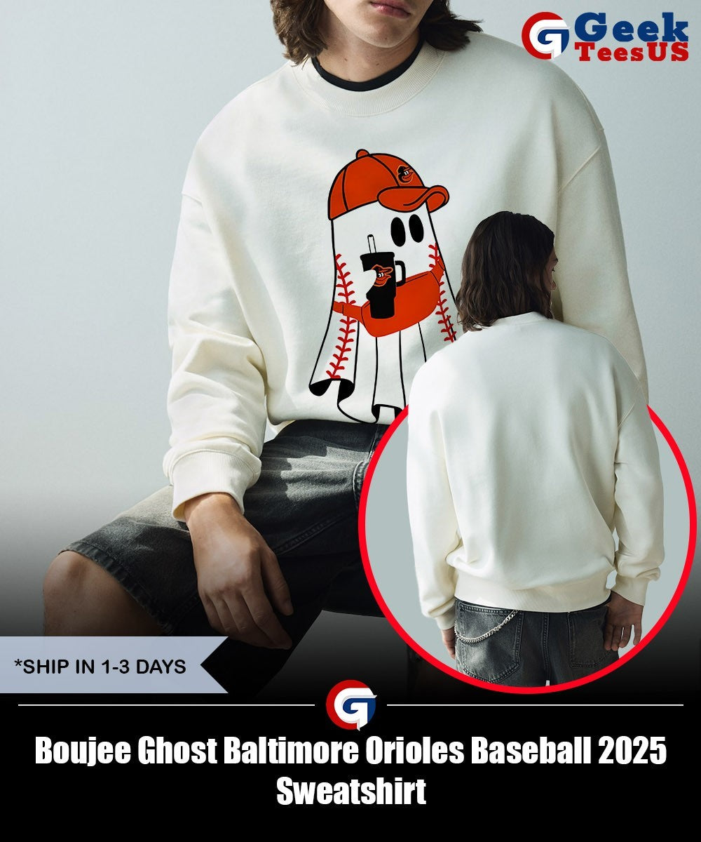 Boujee Ghost Baltimore Orioles Baseball 2025 shirt Unisex , , , Long Sleeve Tee