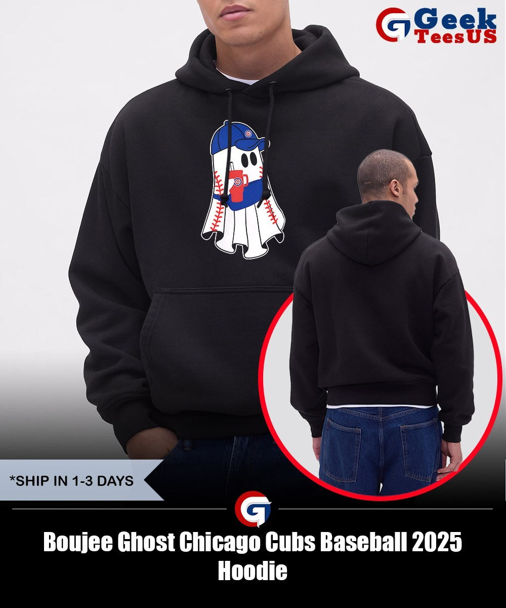Boujee Ghost Chicago Cubs Baseball 2025 shirt Unisex , , , Long Sleeve Tee
