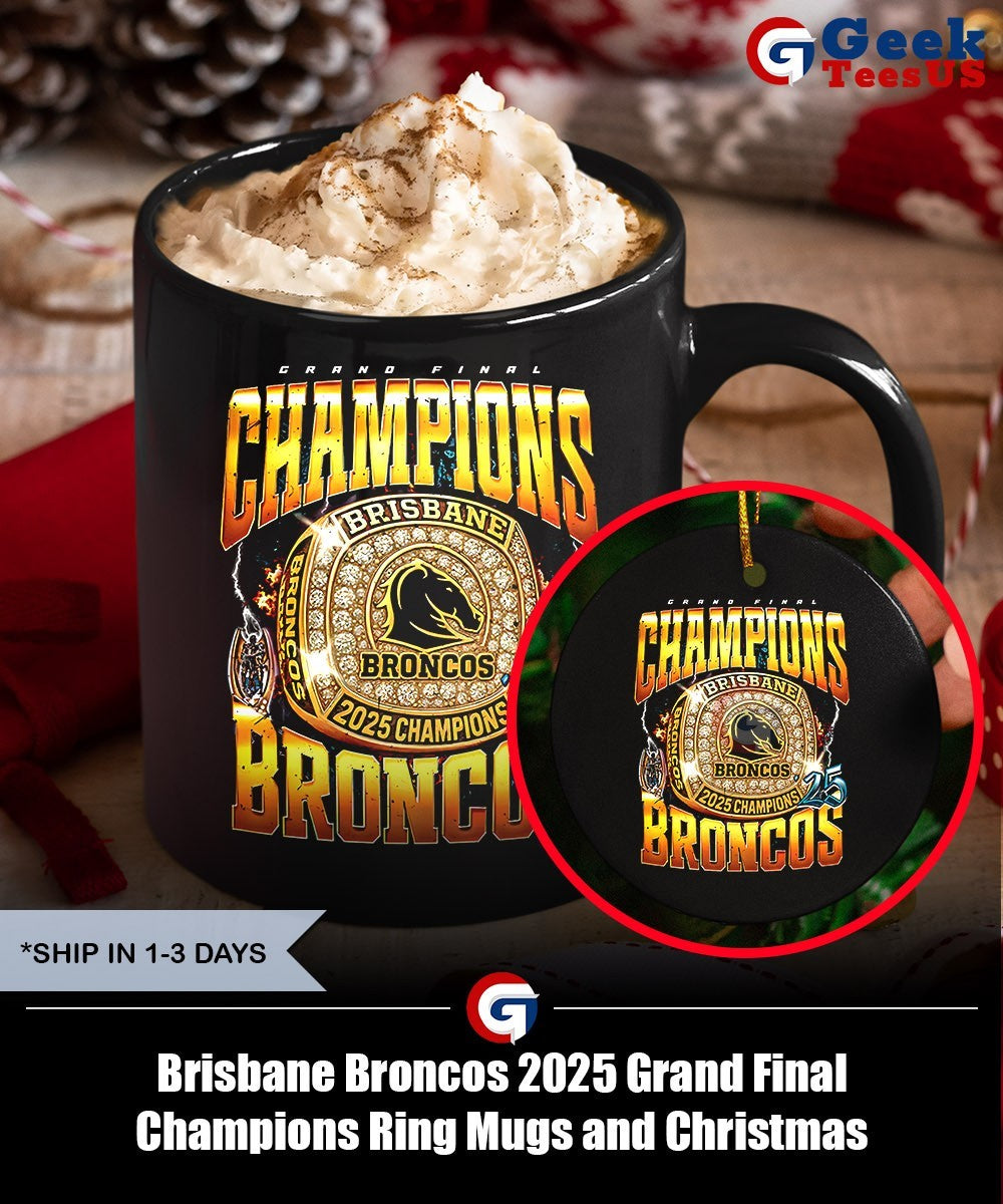 Brisbane Broncos 2025 Grand Final Champions Ring shirt Unisex , , , Long Sleeve Tee