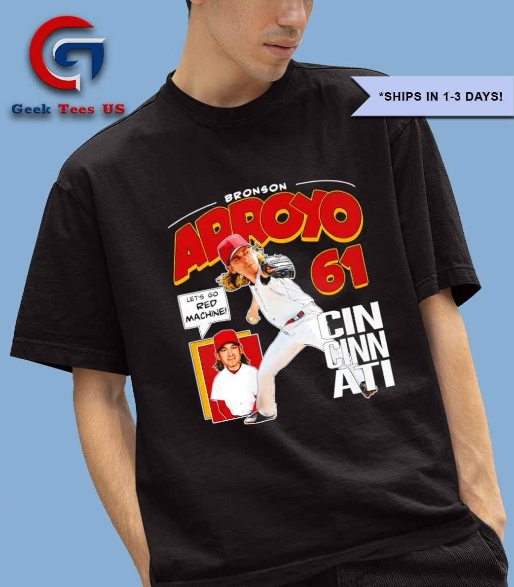 Bronson Arroyo let’s go red machine Cincinnati Reds baseball Diamond shirt Unisex , , , Long Sleeve Tee