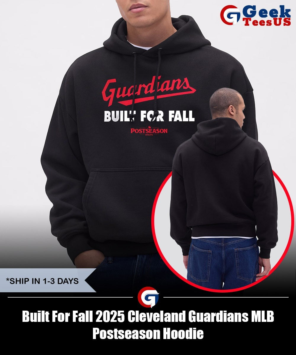 Built For Fall 2025 Cleveland Guardians MLB Postseason shirt Unisex , , , Long Sleeve Tee