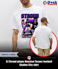 CJ Stroud player Houston Texans football Skyline City shirt Unisex , , , Long Sleeve Tee