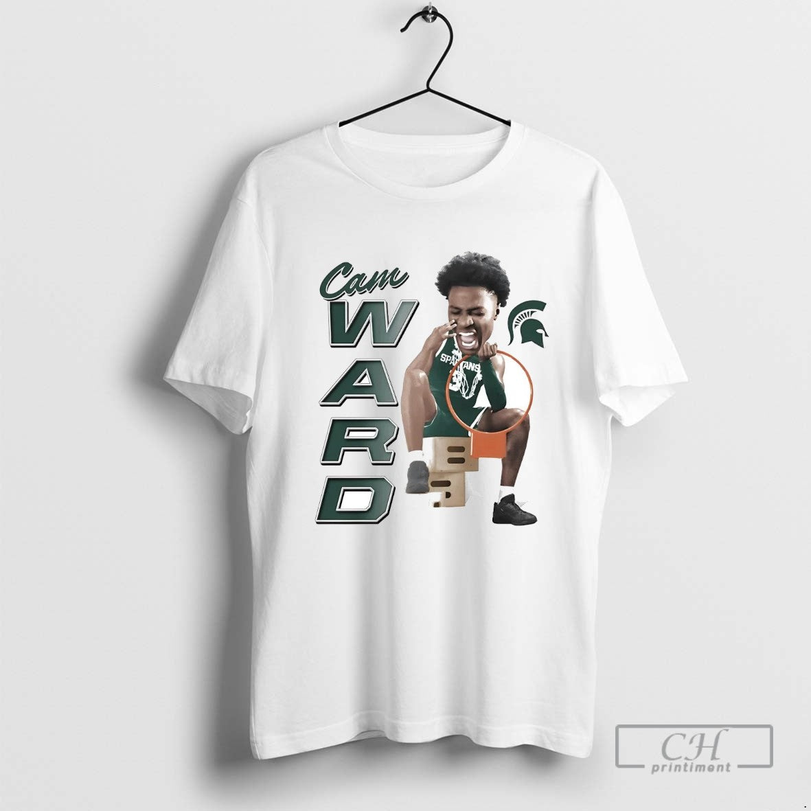 Cam Ward Big Head Caricature Michigan State