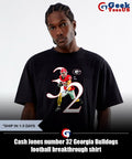 Cash Jones number 32 Georgia Bulldogs football breakthrough shirt Unisex , , , Long Sleeve Tee
