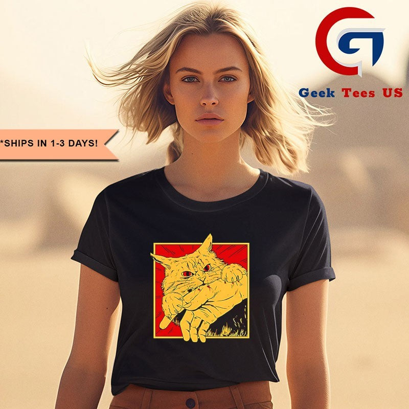 Cat bite hands shirt Unisex , , , Long Sleeve Tee