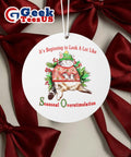 Cat it’s beginning to look a lot like seasonal overstimulation Ornament Unisex , , , Long Sleeve Tee