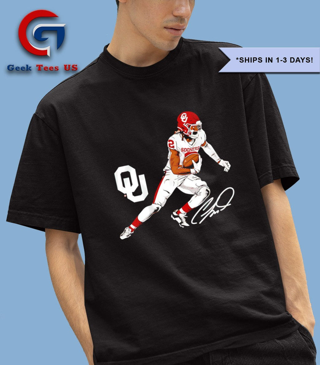 CeeDee Lamb Oklahoma Sooners football superstar pose signature shirt Unisex , , , Long Sleeve Tee
