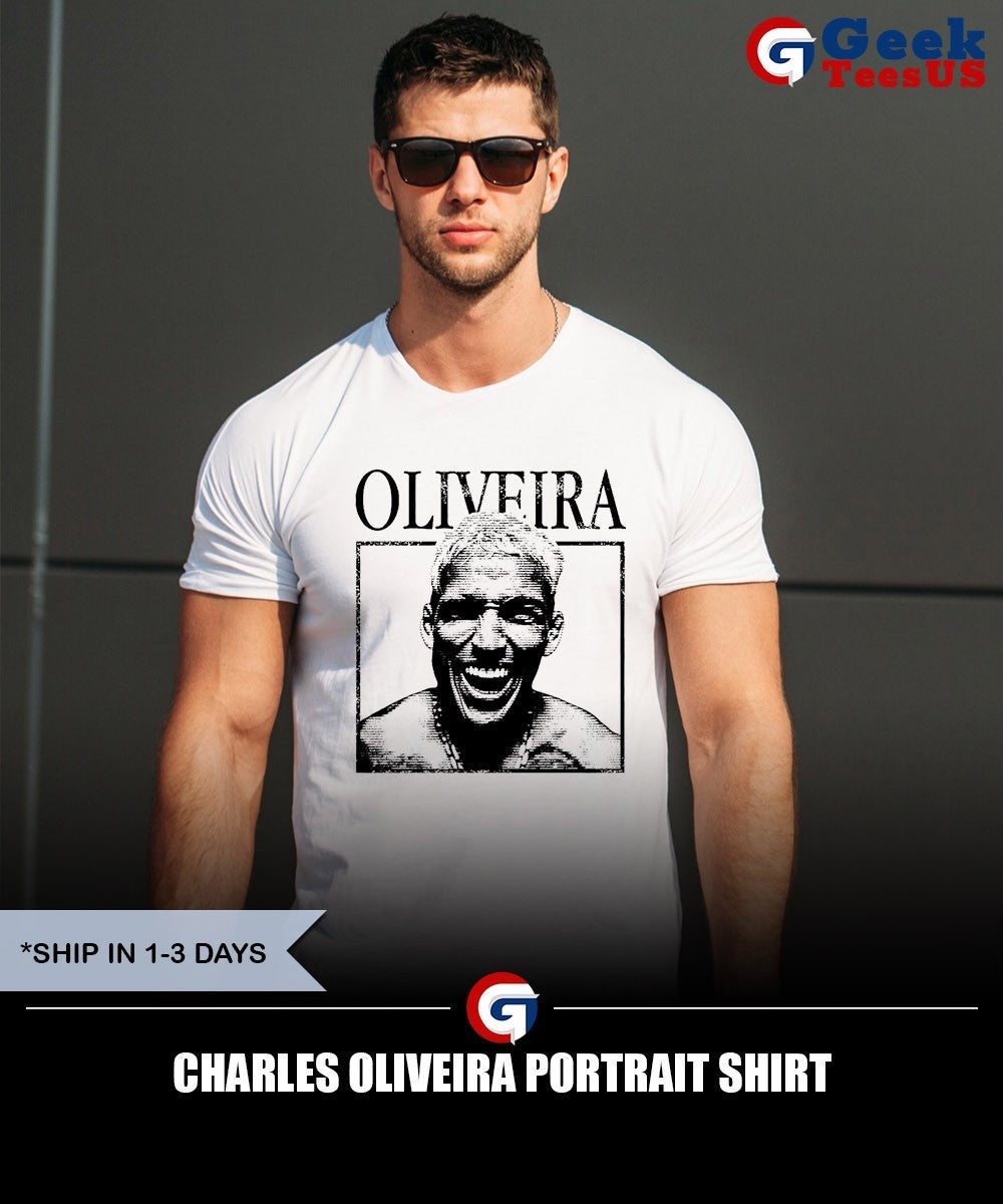 Charles Oliveira portrait shirt Unisex , , , Long Sleeve Tee
