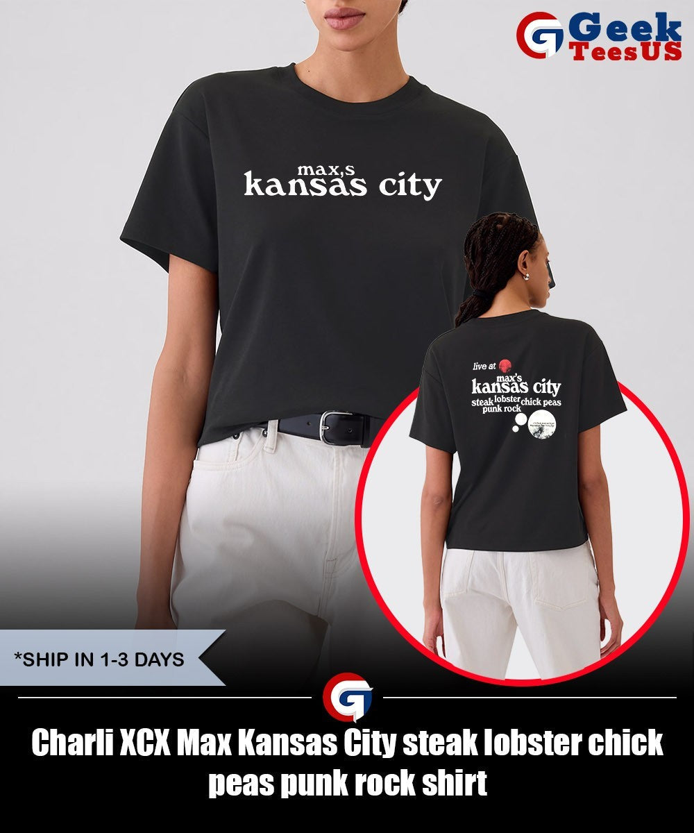 Charli XCX Max Kansas City steak lobster chick peas punk rock shirt Unisex , , , Long Sleeve Tee