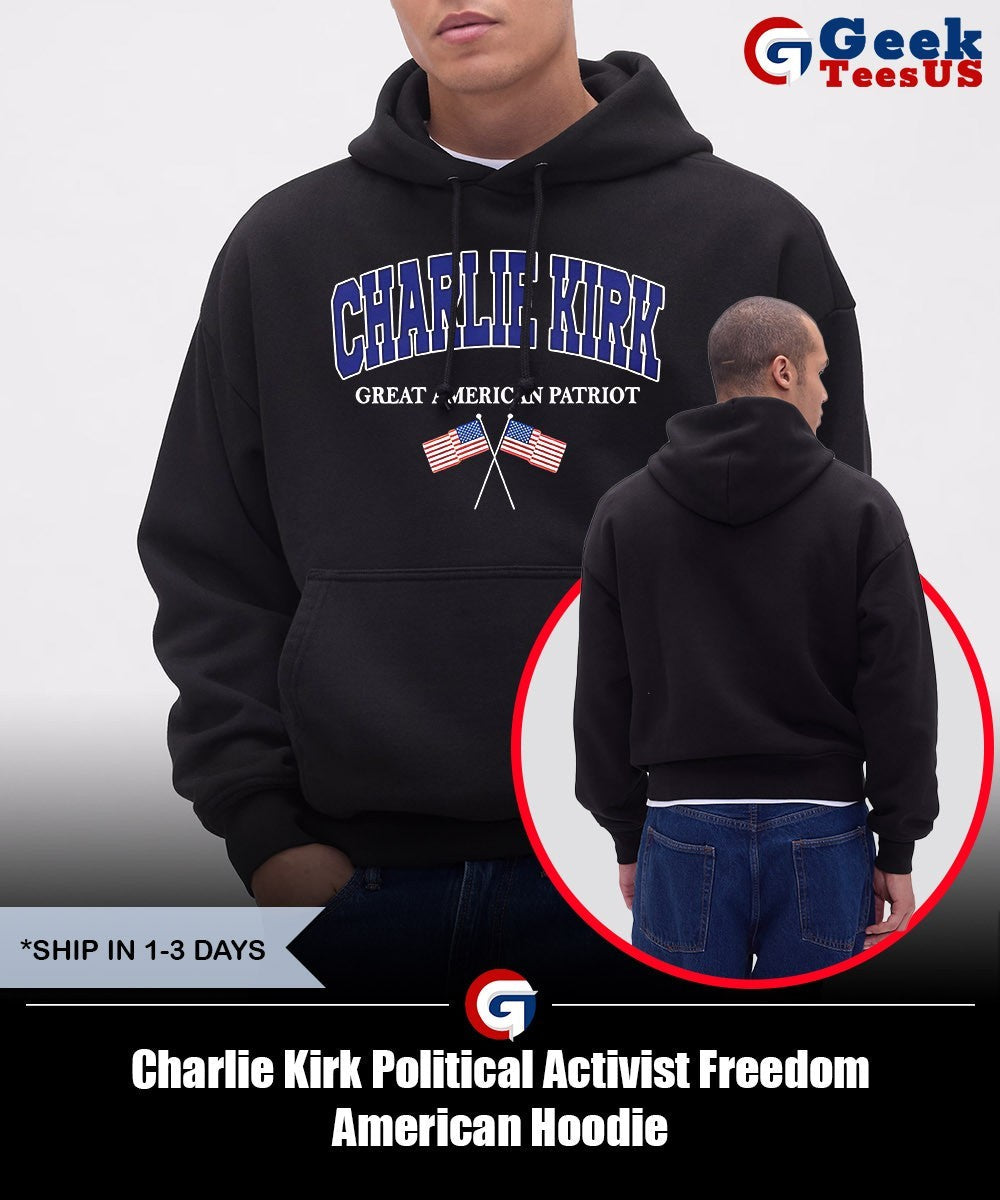 Charlie Kirk Political Activist Freedom American shirt Unisex , , , Long Sleeve Tee