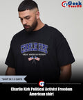 Charlie Kirk Political Activist Freedom American shirt Unisex , , , Long Sleeve Tee
