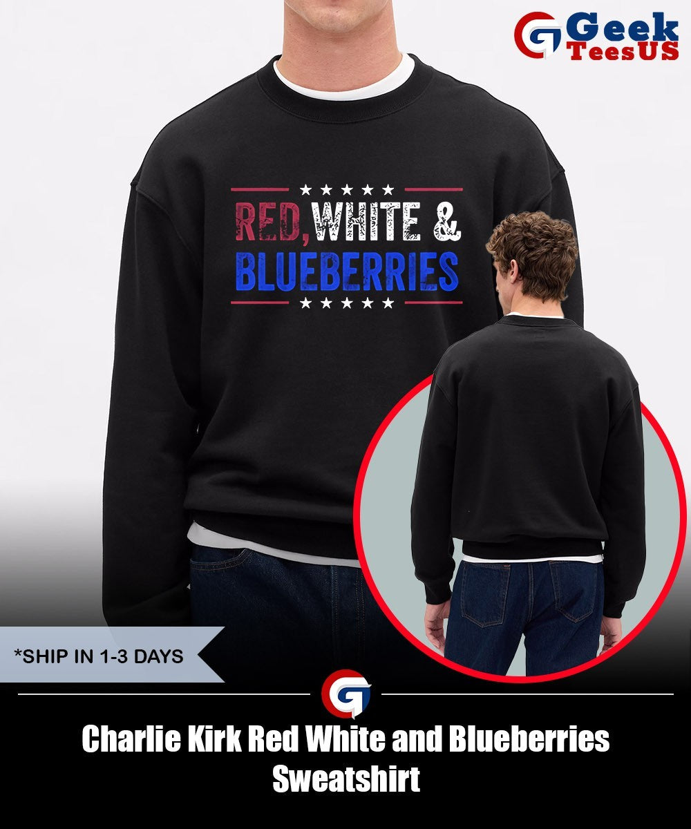 Charlie Kirk Red White and Blueberries shirt Unisex , , , Long Sleeve Tee