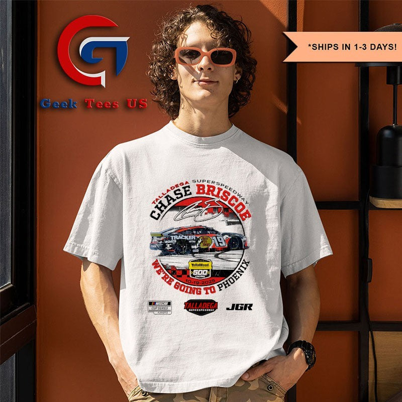 Chase Briscoe 2025 YellaWood 500 Race Winner We’re going to Phoenix signature shirt Unisex , , , Long Sleeve Tee