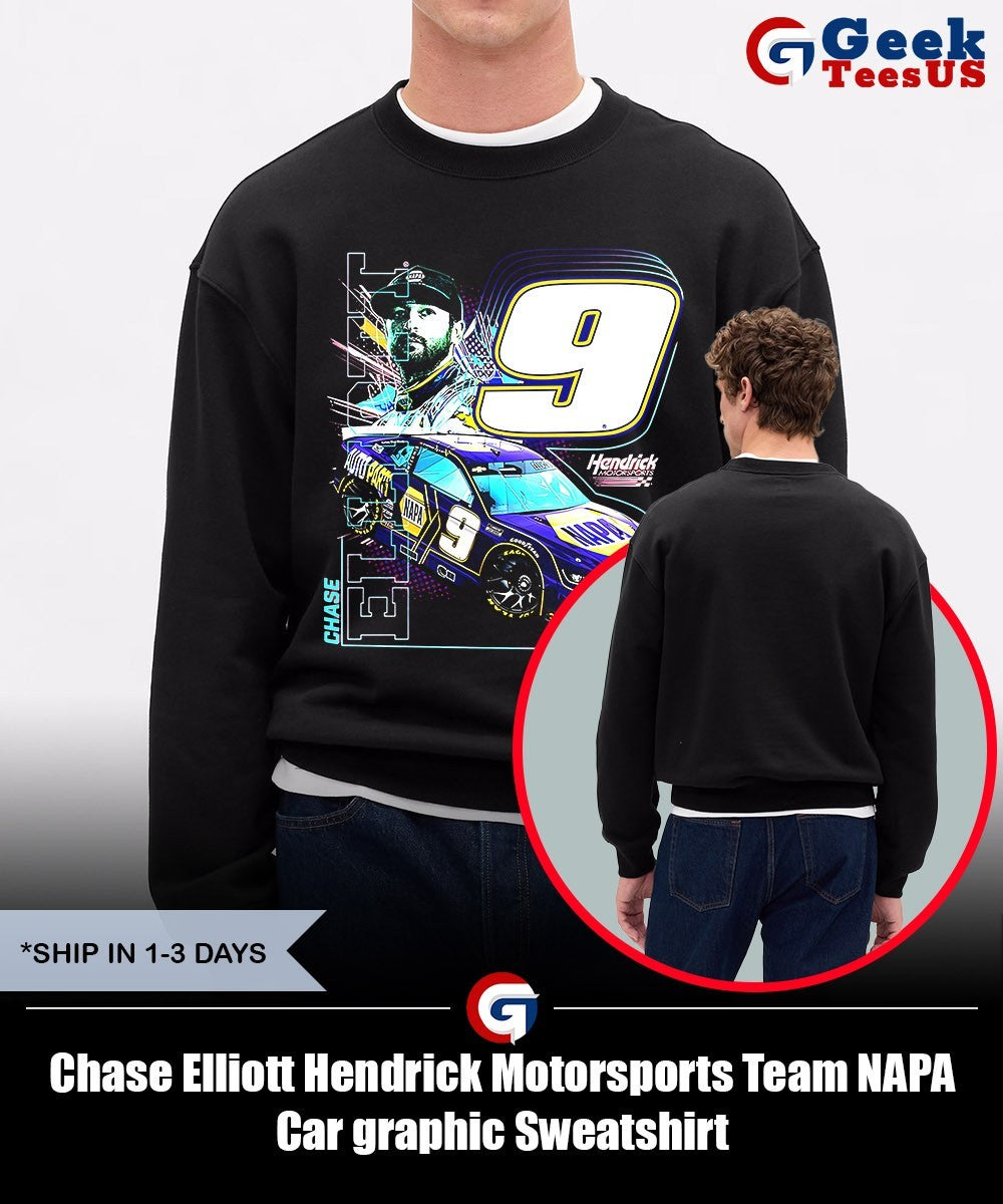 Chase Elliott Hendrick Motorsports Team NAPA Car graphic shirt Unisex , , , Long Sleeve Tee