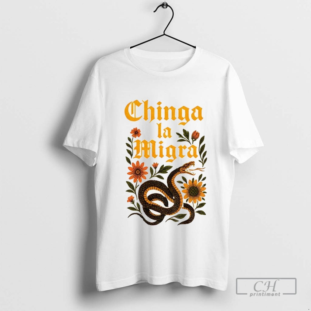 Chinga La Migra Snake Vintage Protest Abolish Ice Latino Rights