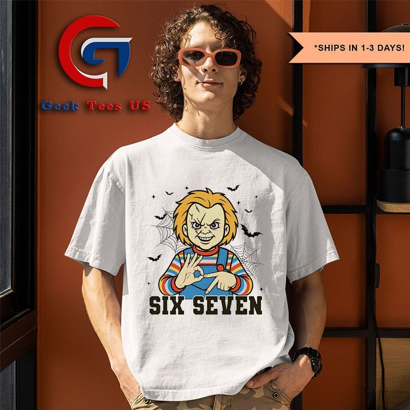Chucky six seven hands Halloween shirt Unisex , , , Long Sleeve Tee