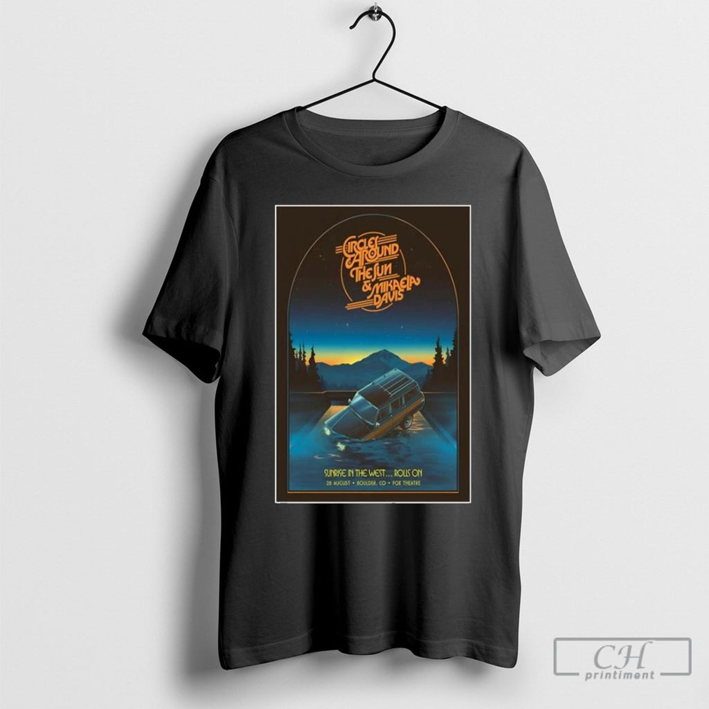 Circles Around The Sun Mikaela Davis August 28 2025 Boulder Co Concert Poster T Shirts