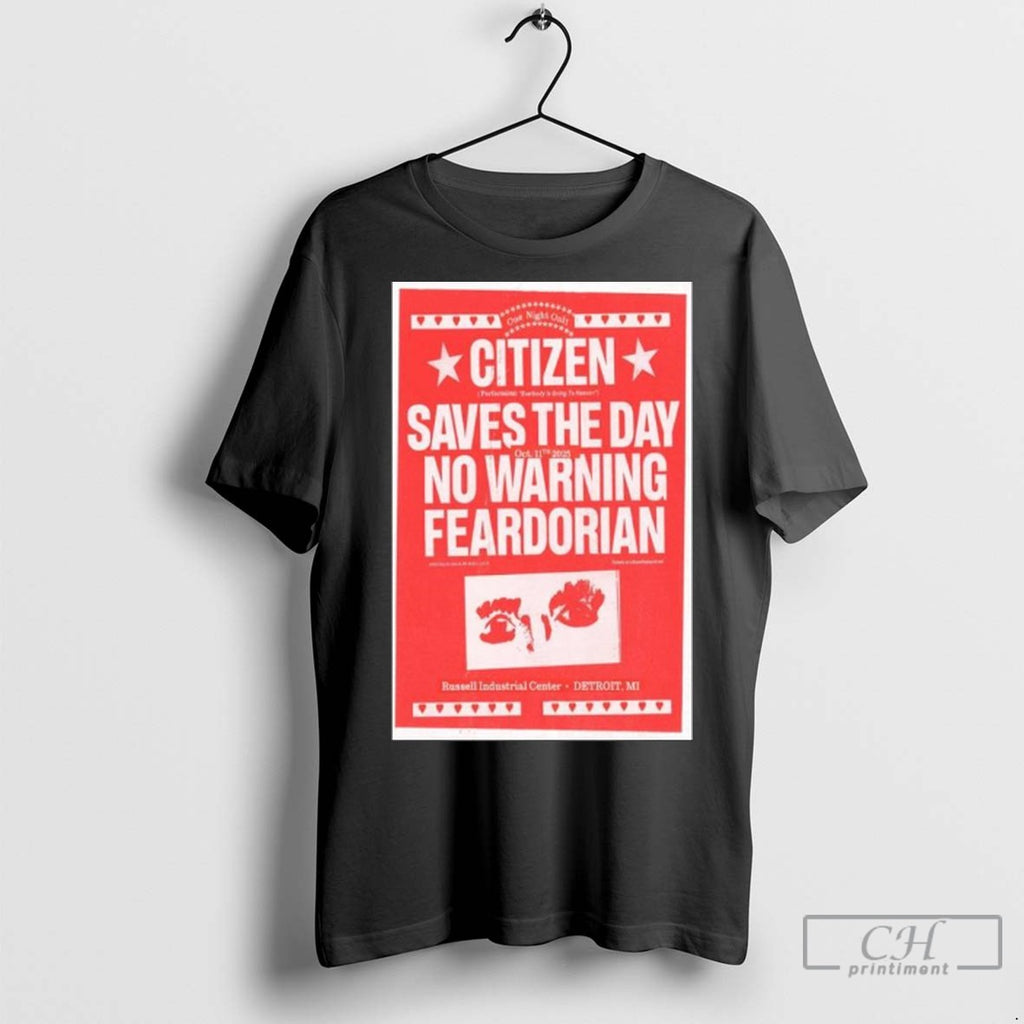 Citizen Detroit Mi October 11 2025 Concert Long Sleve T Shirt Jpg