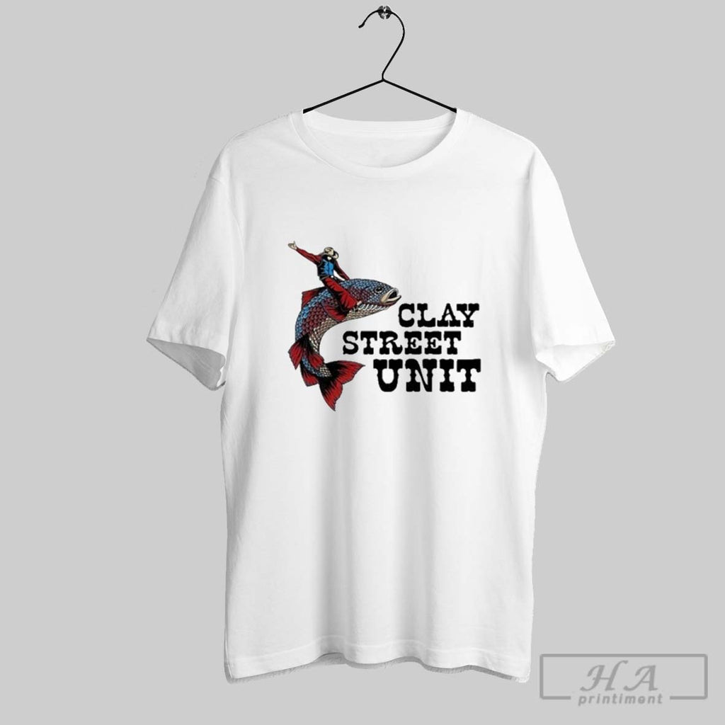Clay Street Unit Driving Fish T Shirts