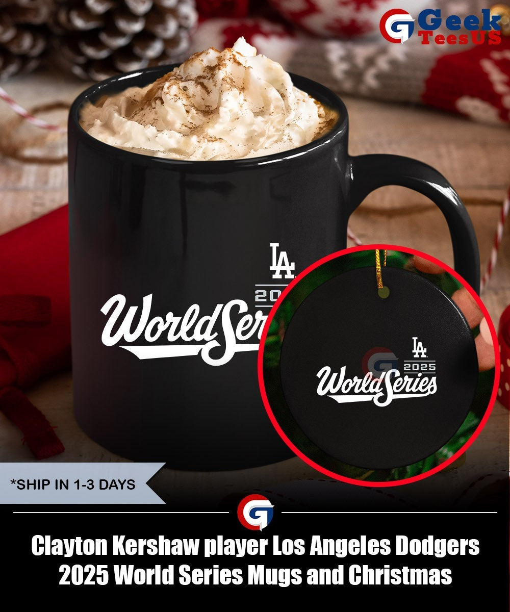 Clayton Kershaw player Los Angeles Dodgers 2025 World Series shirt Unisex , , , Long Sleeve Tee