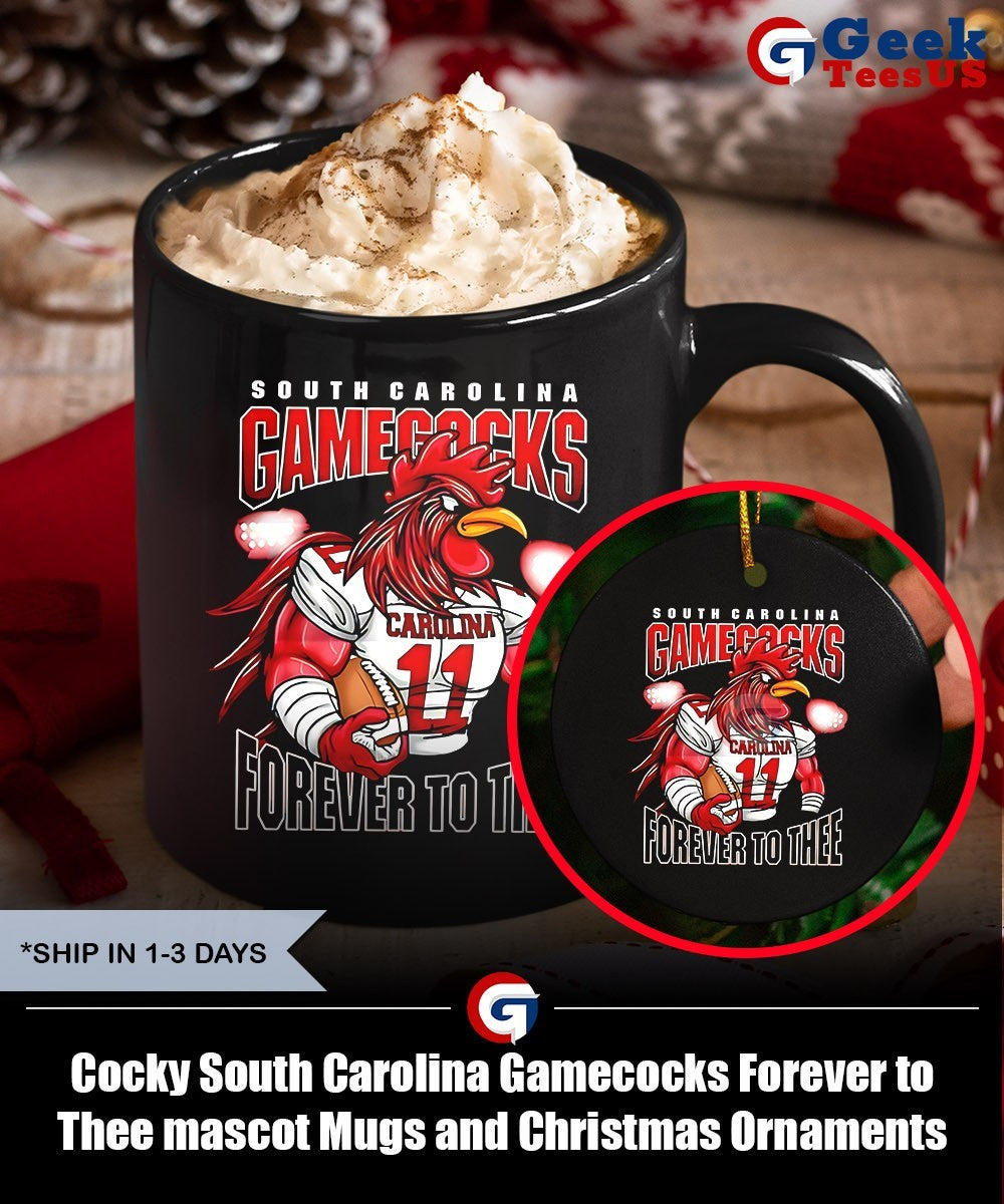 Cocky South Carolina Gamecocks Forever to Thee mascot shirt Unisex , , , Long Sleeve Tee