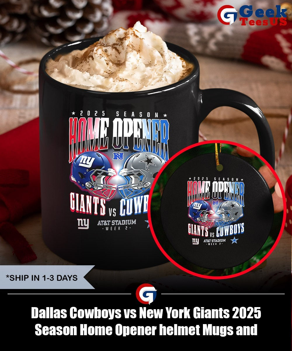 Dallas Cowboys vs New York Giants 2025 Season Home Opener helmet shirt Unisex , , , Long Sleeve Tee