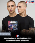 Dallas Cowboys vs New York Giants 2025 Season Home Opener helmet shirt Unisex , , , Long Sleeve Tee