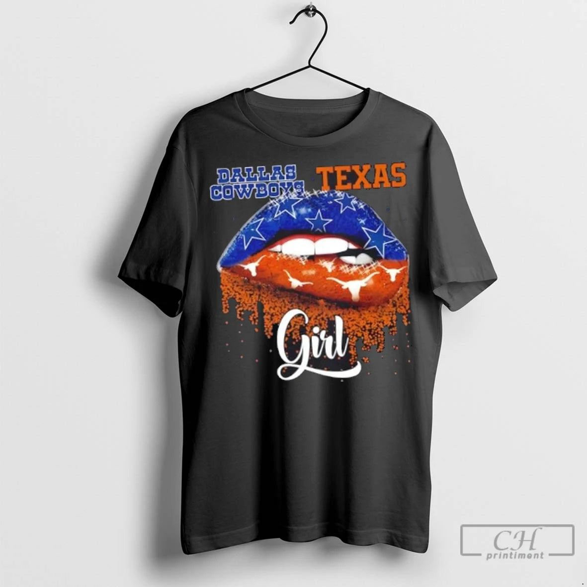 Dallas Cowboys X Texas Longhorns Girl Lips