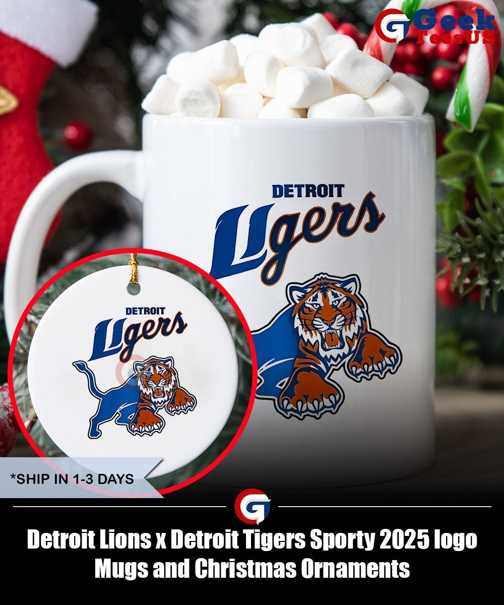 Detroit Lions x Detroit Tigers Sporty 2025 logo shirt Unisex , , , Long Sleeve Tee