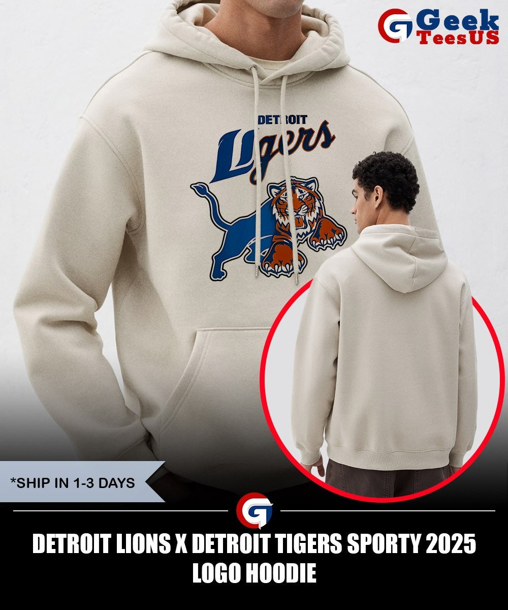 Detroit Lions x Detroit Tigers Sporty 2025 logo shirt Unisex , , , Long Sleeve Tee