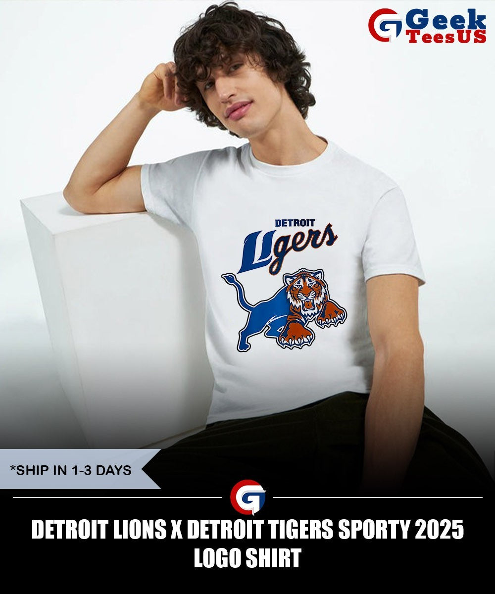 Detroit Lions x Detroit Tigers Sporty 2025 logo shirt Unisex , , , Long Sleeve Tee