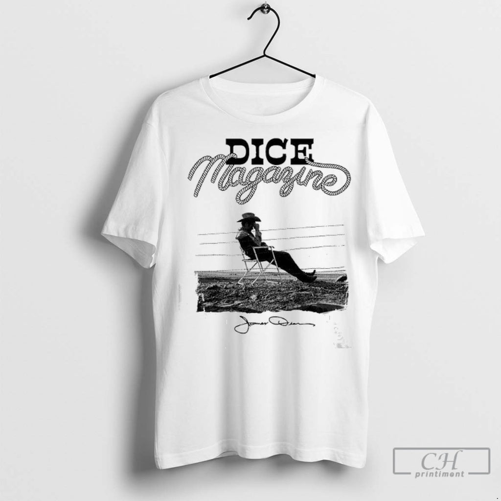 Dice Magazine James Dean 2025 Ladies T Shirt Jpg