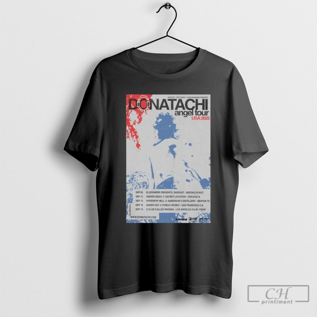Donatachi Angel Tour Usa 2025 Poster T Shirts