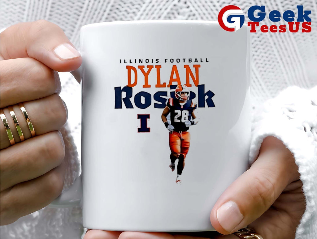 Dylan Rosiek Illinois Fighting Illini football graphic shirt Unisex , , , Long Sleeve Tee