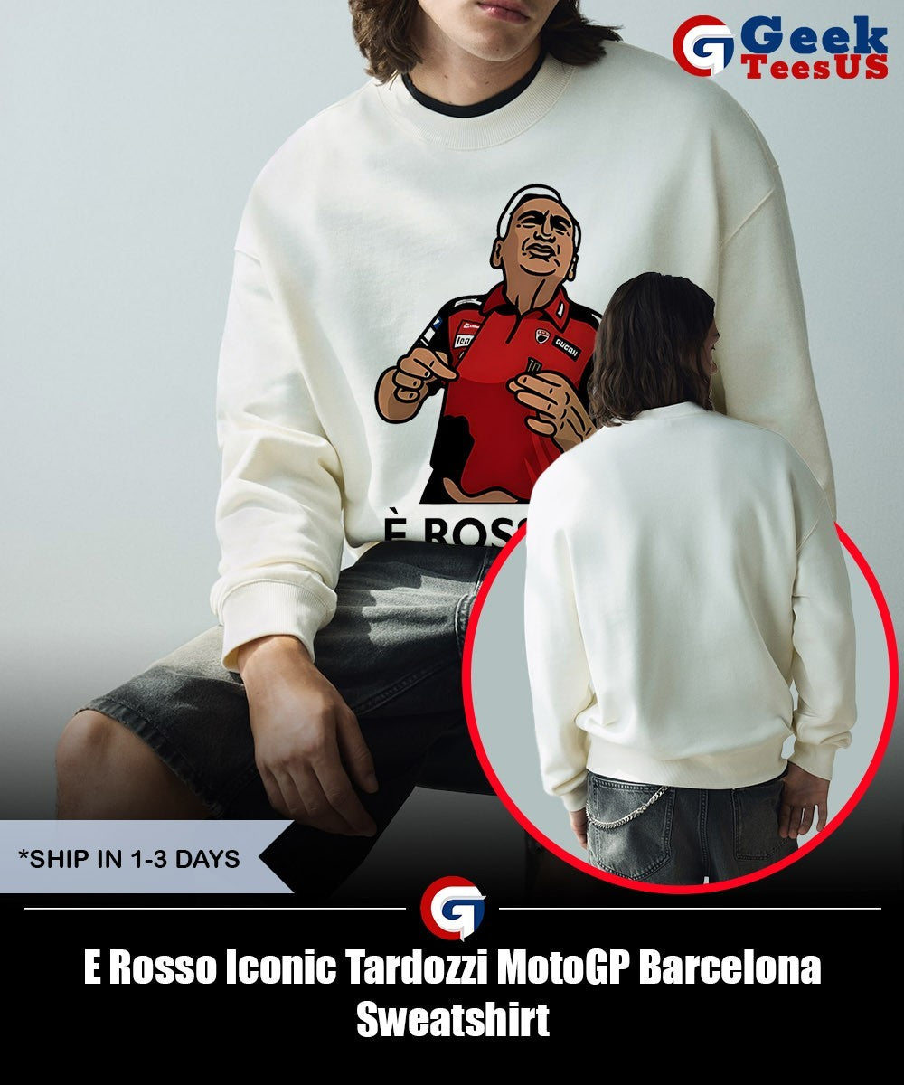 E Rosso Iconic Tardozzi MotoGP Barcelona shirt Unisex , , , Long Sleeve Tee