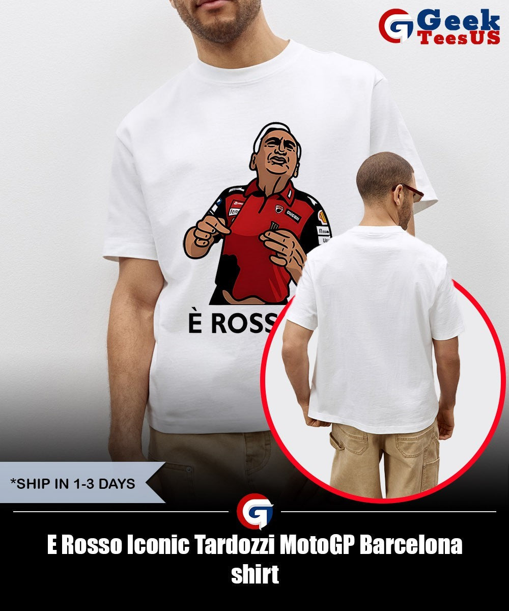 E Rosso Iconic Tardozzi MotoGP Barcelona shirt Unisex , , , Long Sleeve Tee