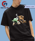 E.T. lights a cigarette for Yoda shirt Unisex , , , Long Sleeve Tee