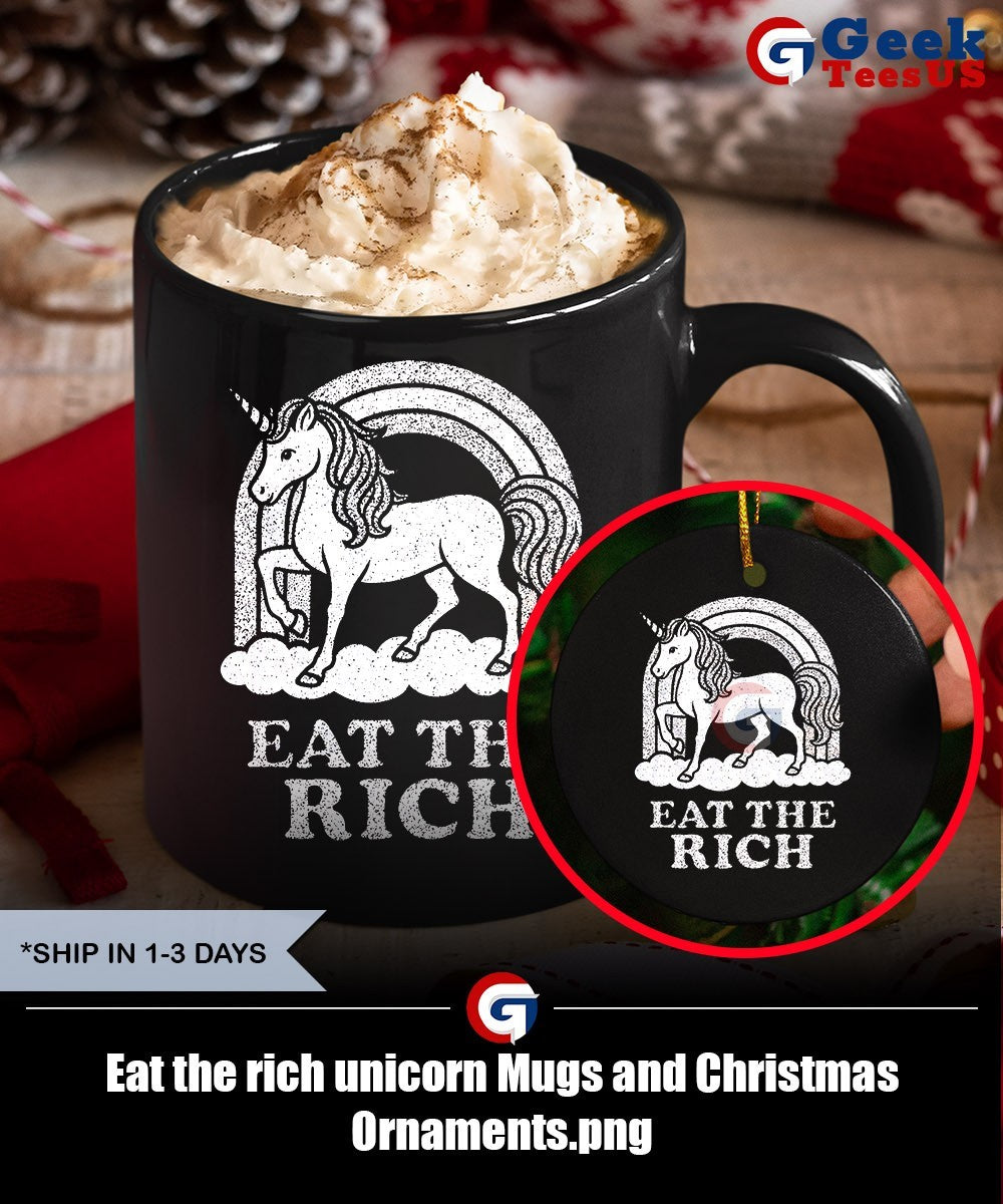 Eat the rich unicorn shirt Unisex , , , Long Sleeve Tee