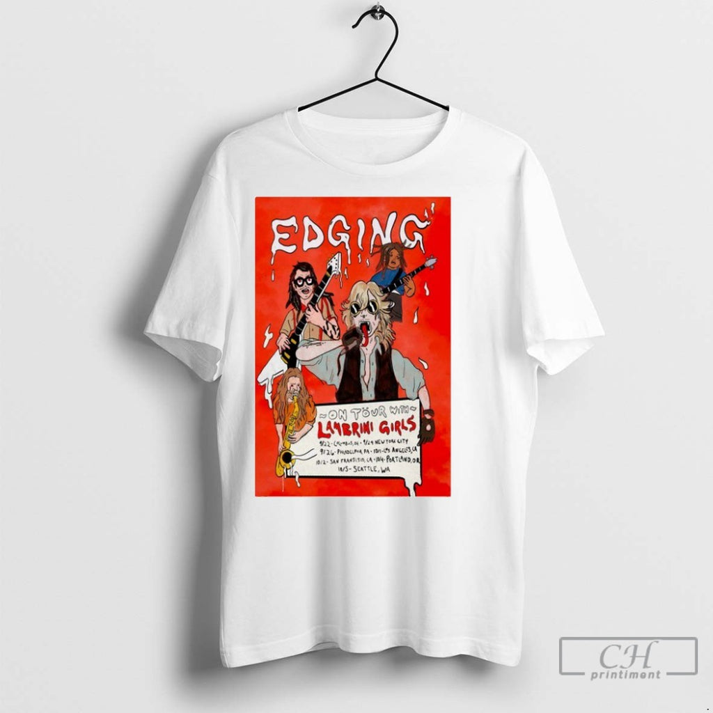 Edging Lambrini Girls On Tour 2025 Dates T Shirt Jpg