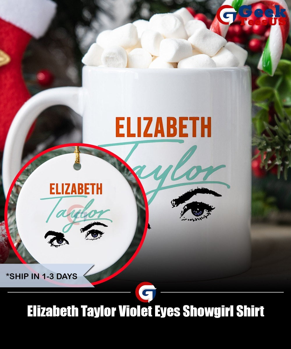 Elizabeth Taylor Violet Eyes Showgirl Shirt Unisex , , , Long Sleeve Tee