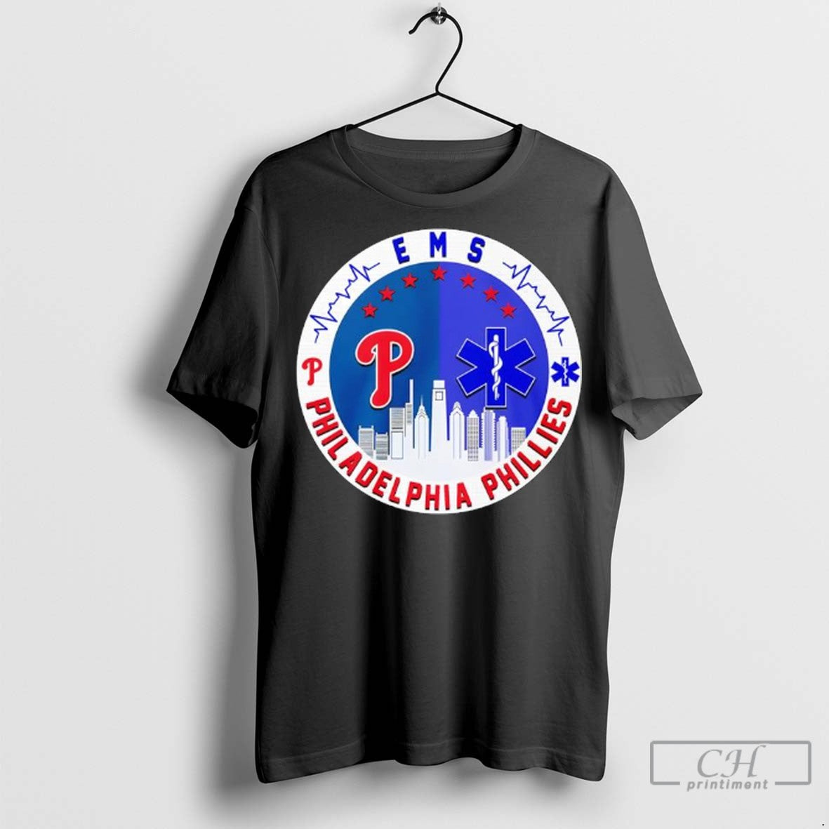 Emergency Medical Services Ems And Philadelphia Phillies Baseball Team Logo