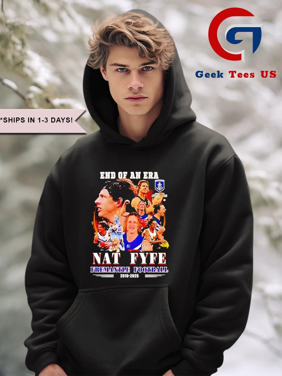 End Of An Era Nat Fyfe Fremantle Football 2010-2025 poster shirt Unisex , , , Long Sleeve Tee