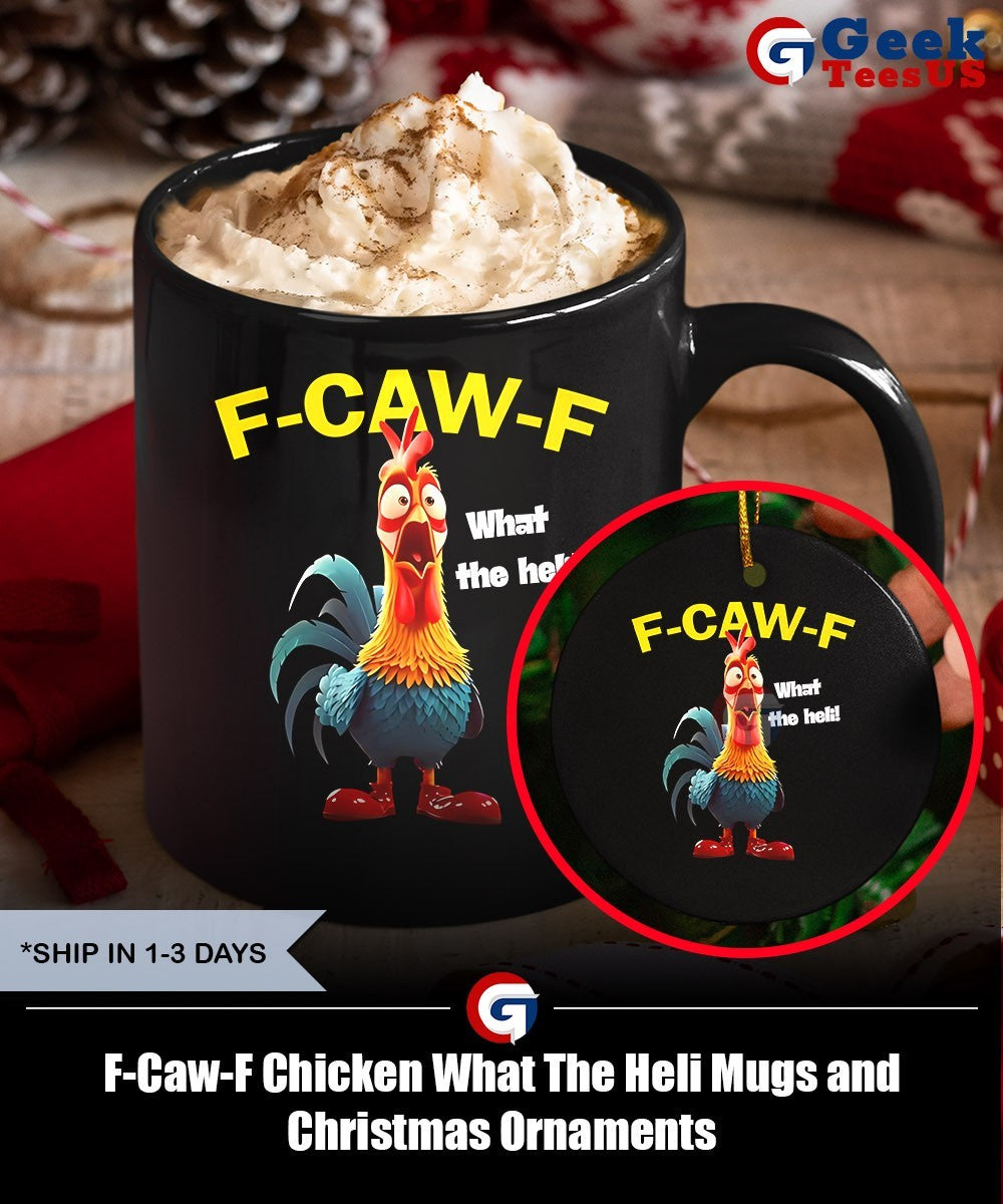 F-Caw-F Chicken What The Heli shirt Unisex , , , Long Sleeve Tee