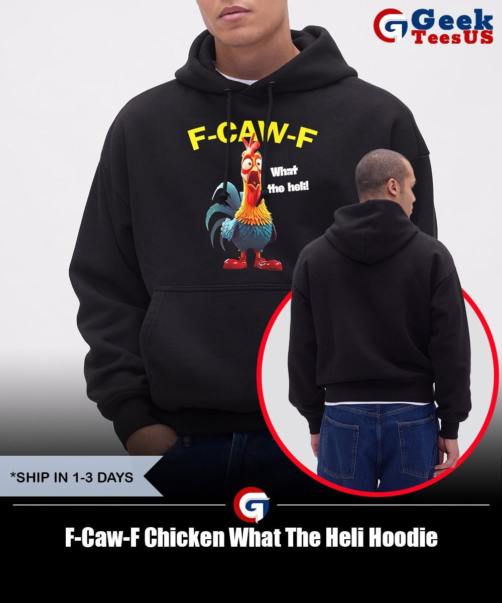 F-Caw-F Chicken What The Heli shirt Unisex , , , Long Sleeve Tee
