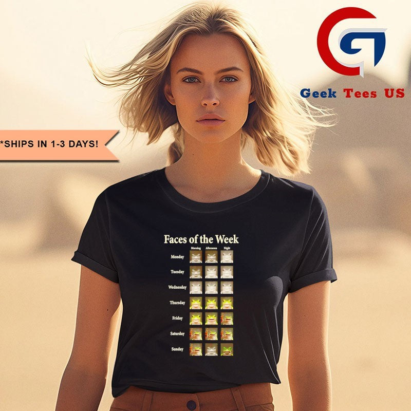 Faces of the Week shirt Unisex , , , Long Sleeve Tee
